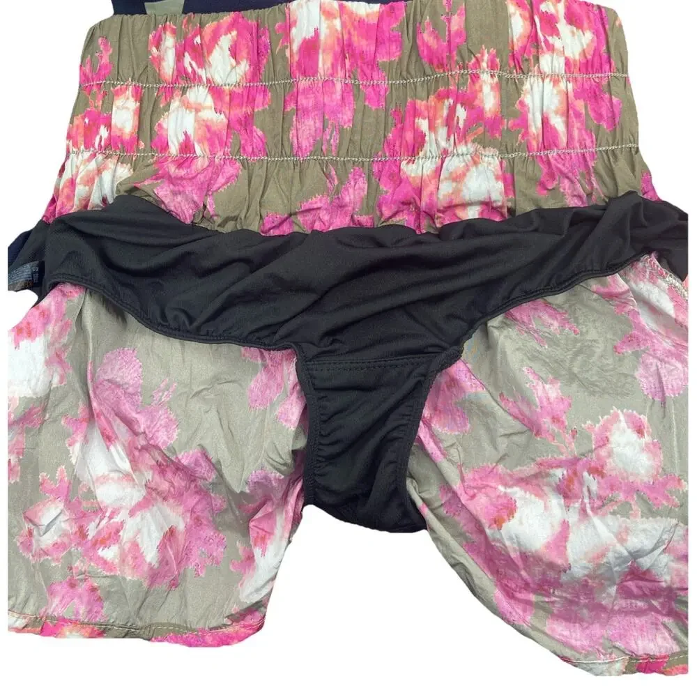 Free People FP Movement The Way Home Shorts Size S Military Rose Combo - Picture 7 of 7
